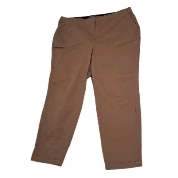 Pants - Wrangler 34/32 Relaxed Fit Mens Khaki Pants  Tan Chino Straight Regular Adult